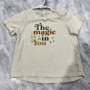 Rylee + Cru Cream Retro Short Sleeve Tee